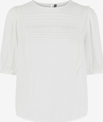 PIECES - Blusa 'Viol' en blanco: frente