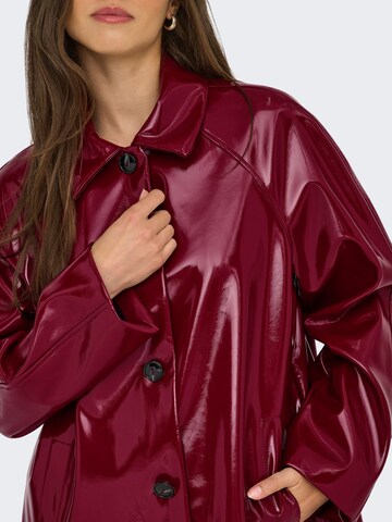 Manteau mi-saison 'ONLJoy' ONLY en rouge