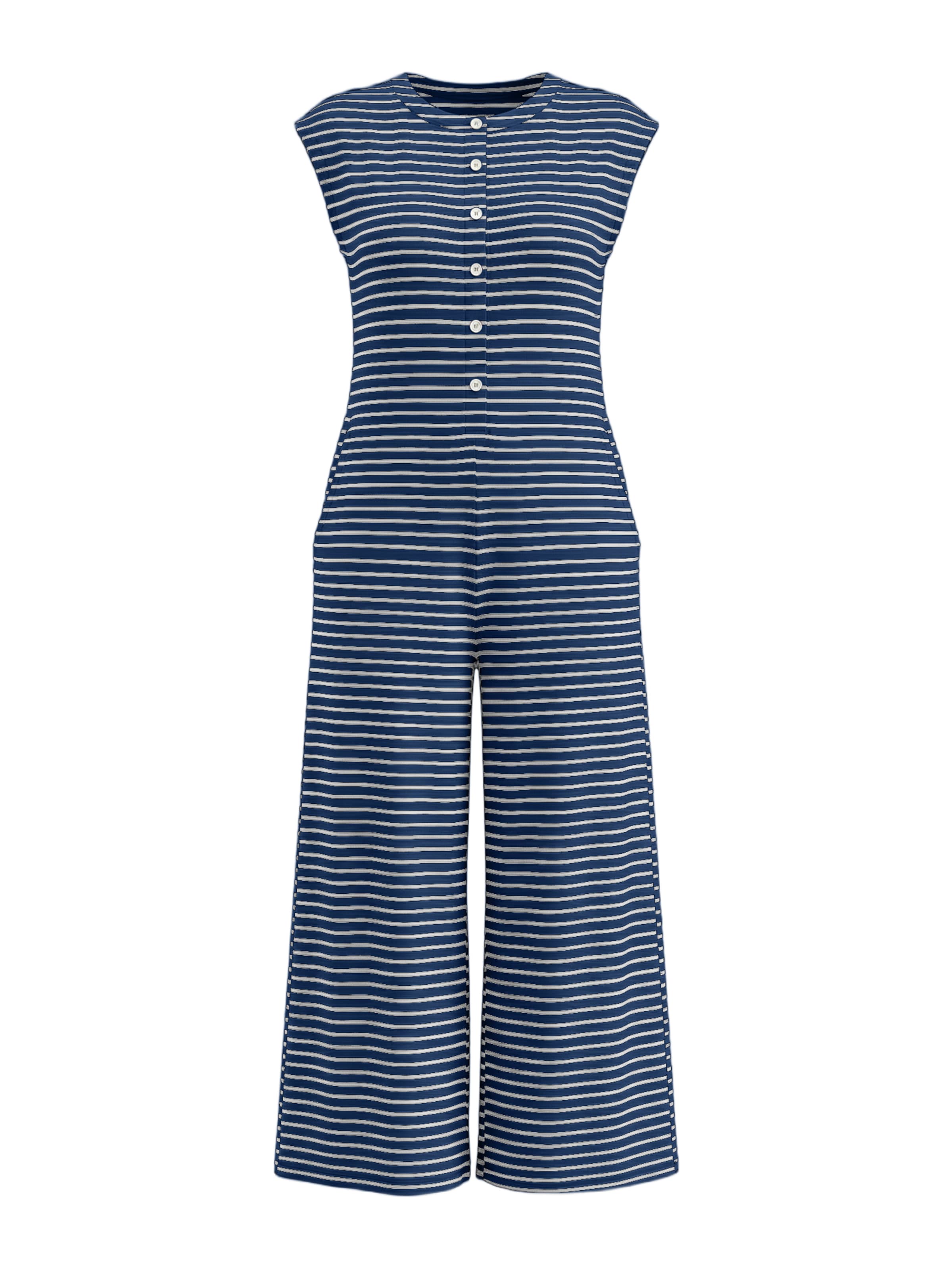 Imily Bela Jumpsuit in navy / weiß, Produktansicht