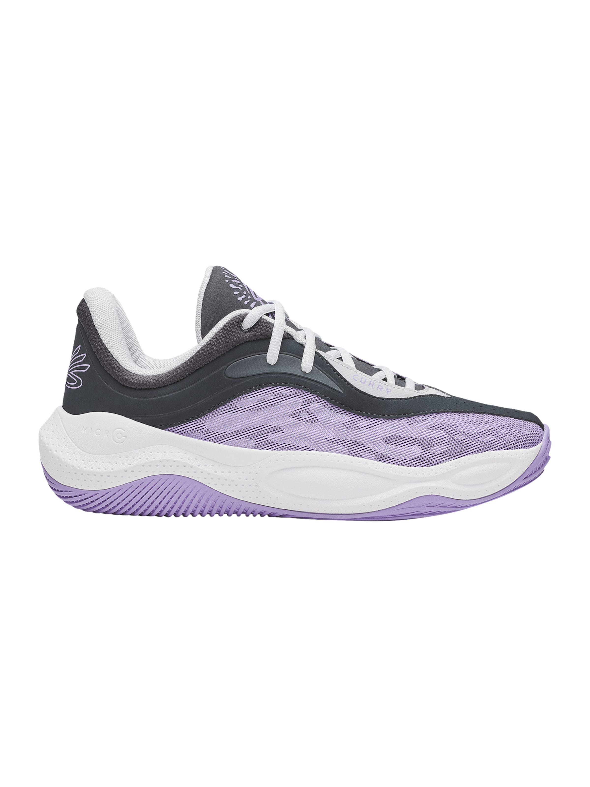 UNDER ARMOUR Sportschuh 'Curry Splash 25' in grau / anthrazit / flieder / lavendel, Produktansicht