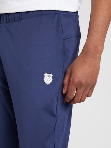 K-Swiss Performance Slimfit Športne hlače 'HYPERCOURT 6' | modra barva