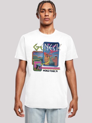 F4NT4STIC Shirt 'Genesis World' in Wit: voorkant