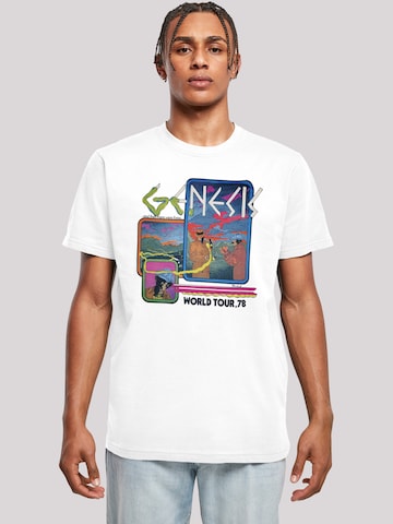 T-Shirt 'Genesis World' F4NT4STIC en blanc : devant