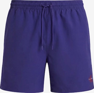 Shorts de bain 'CALVIN KLEIN MEDIUM DRAWSTRING Costumi da bagno' Calvin Klein en bleu : devant