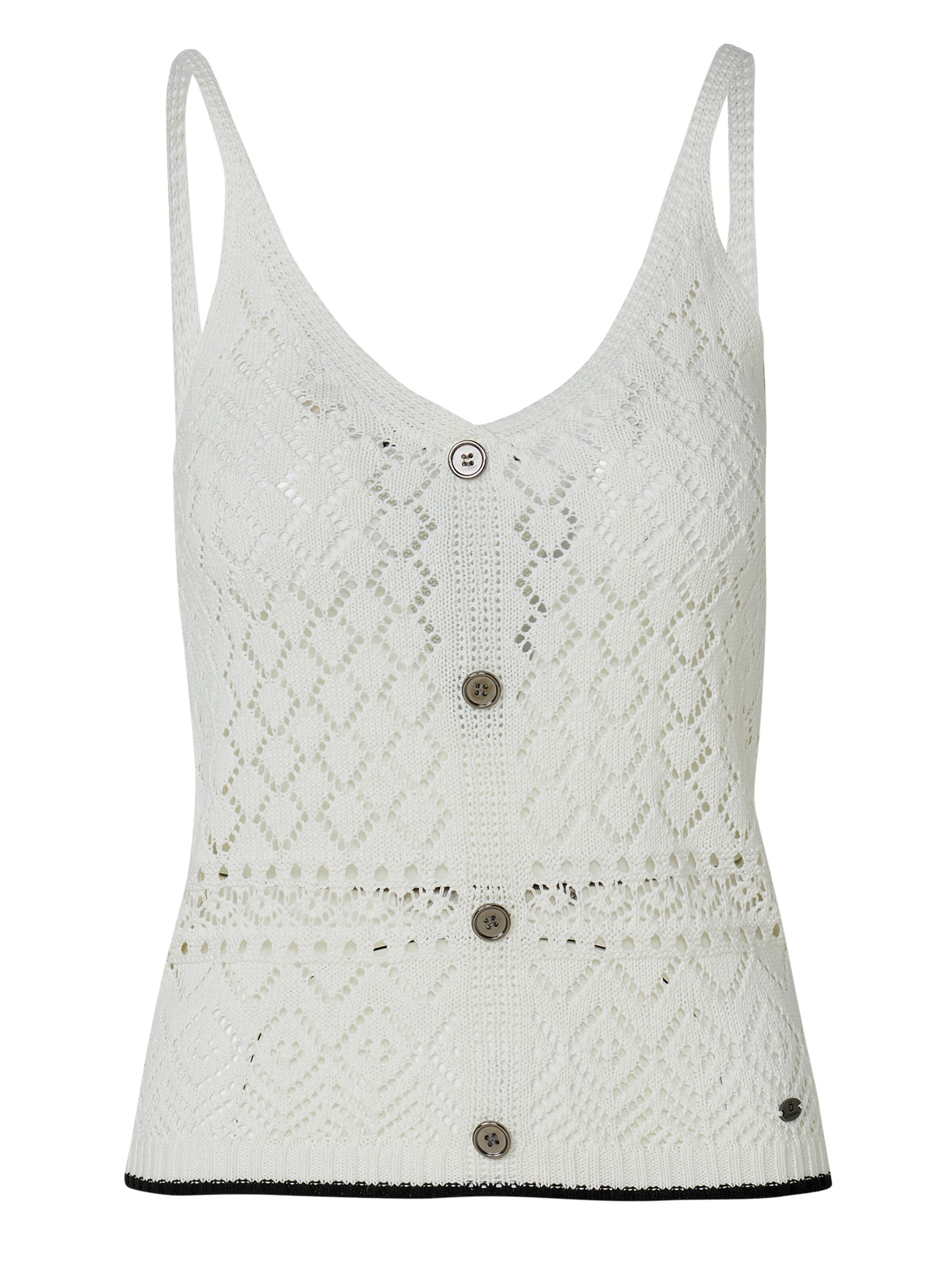 KOROSHI Kootud topp, värv valge: eest vaates