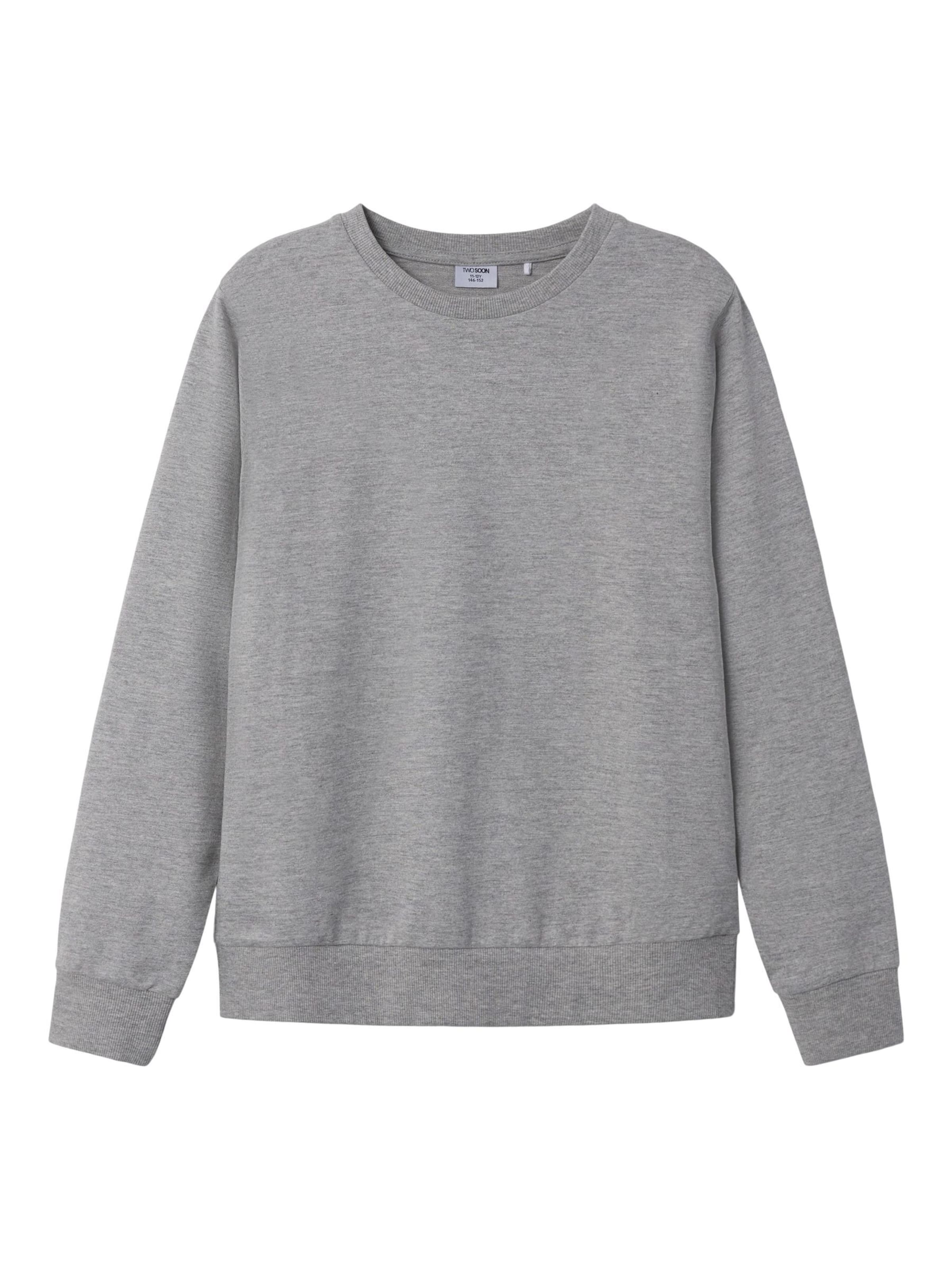 TWO SOON Μπλούζα φούτερ σε γκρι: μπροστά