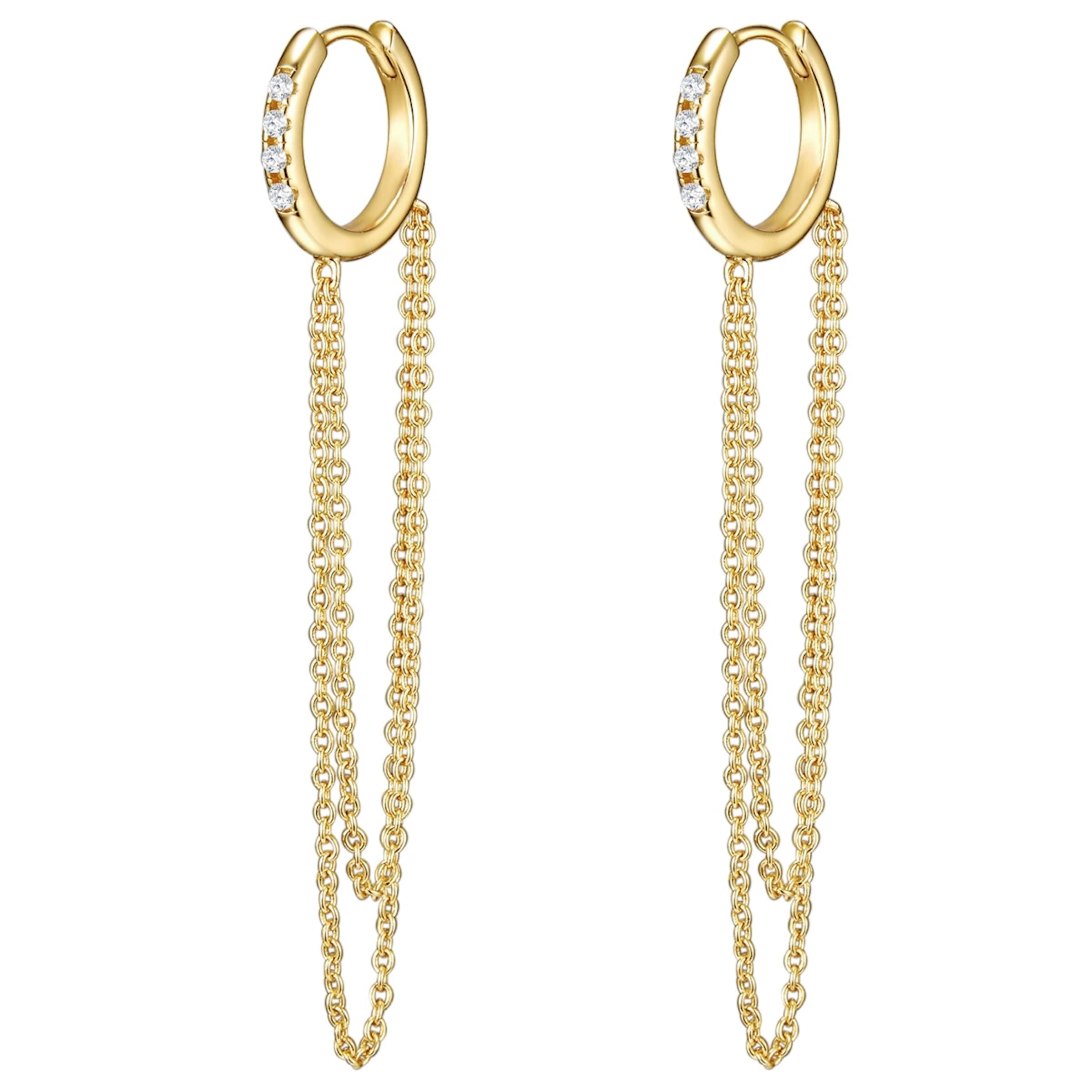 Boucles d'oreilles Glanzstücke München en or : devant