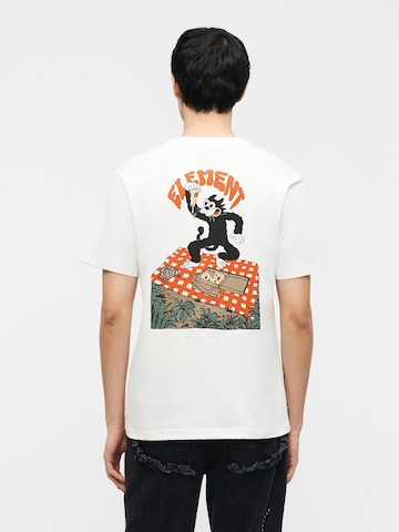 ELEMENT T-Shirt 'PIZZA' in Weiß: Vorderseite