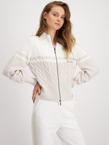 Cardigan monari en beige : devant