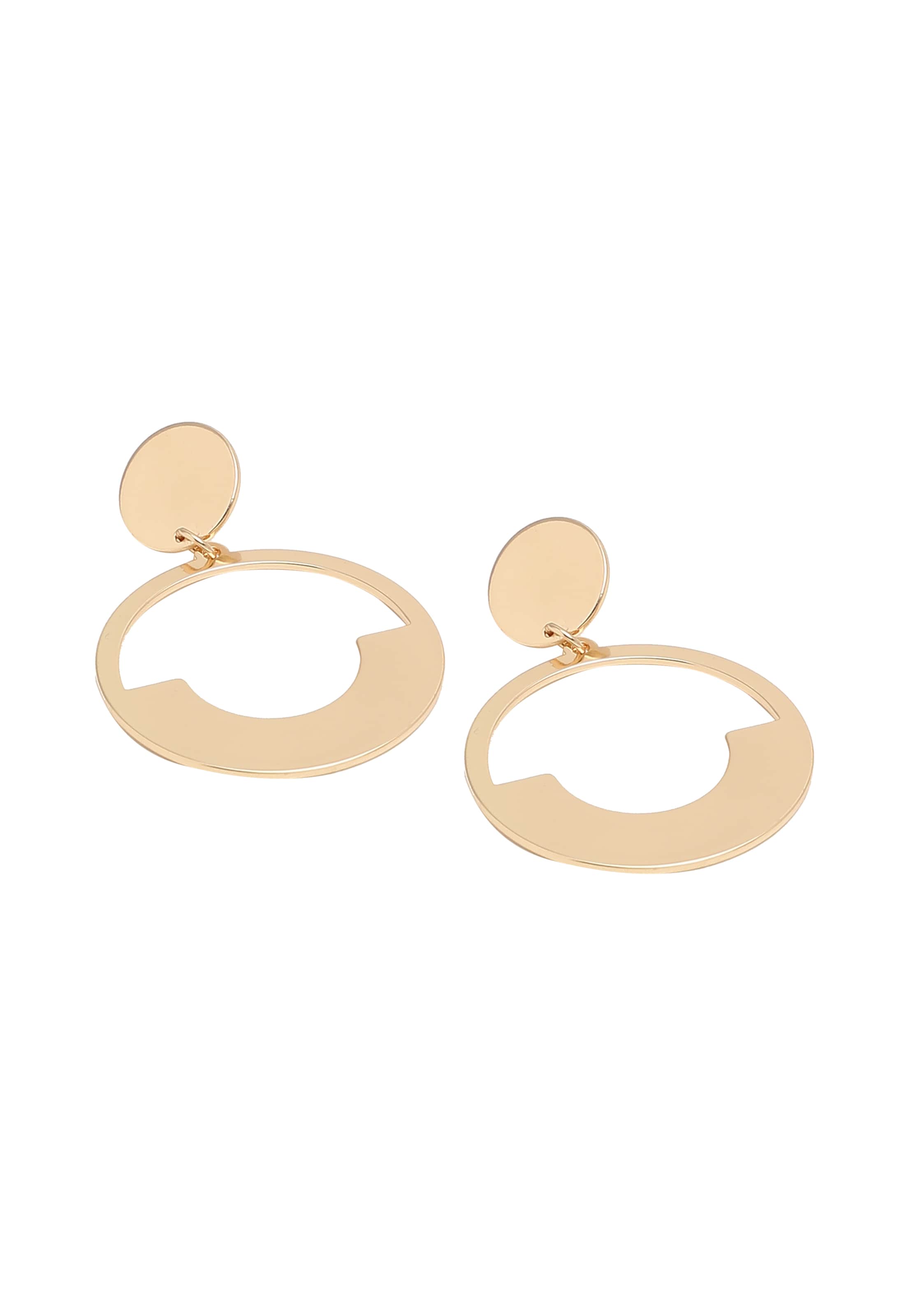 Boucles d'oreilles 'Christin' SOHI en or : devant