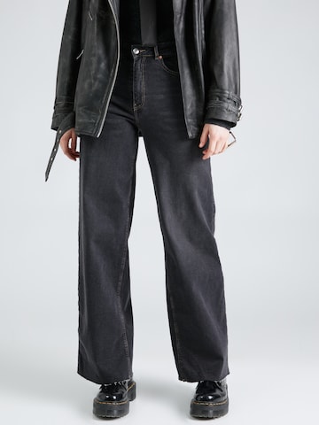 Tally Weijl Wide leg Jeans in Black: front