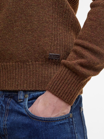 Pull-over 'Nels Ess' Barbour en marron
