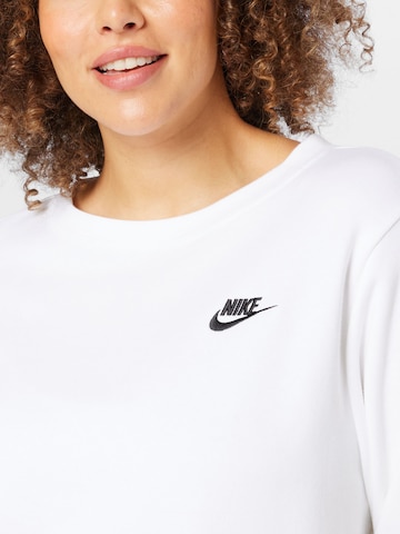 Nike Sportswear Спортен суитшърт с качулка в бяло