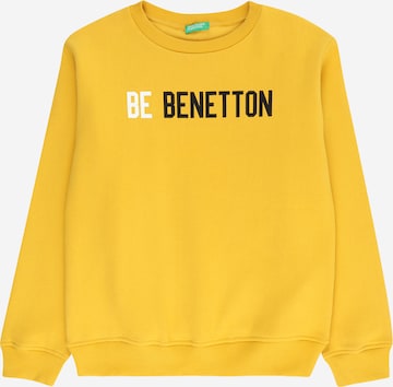 UNITED COLORS OF BENETTON Sweatshirt in Yellow: front