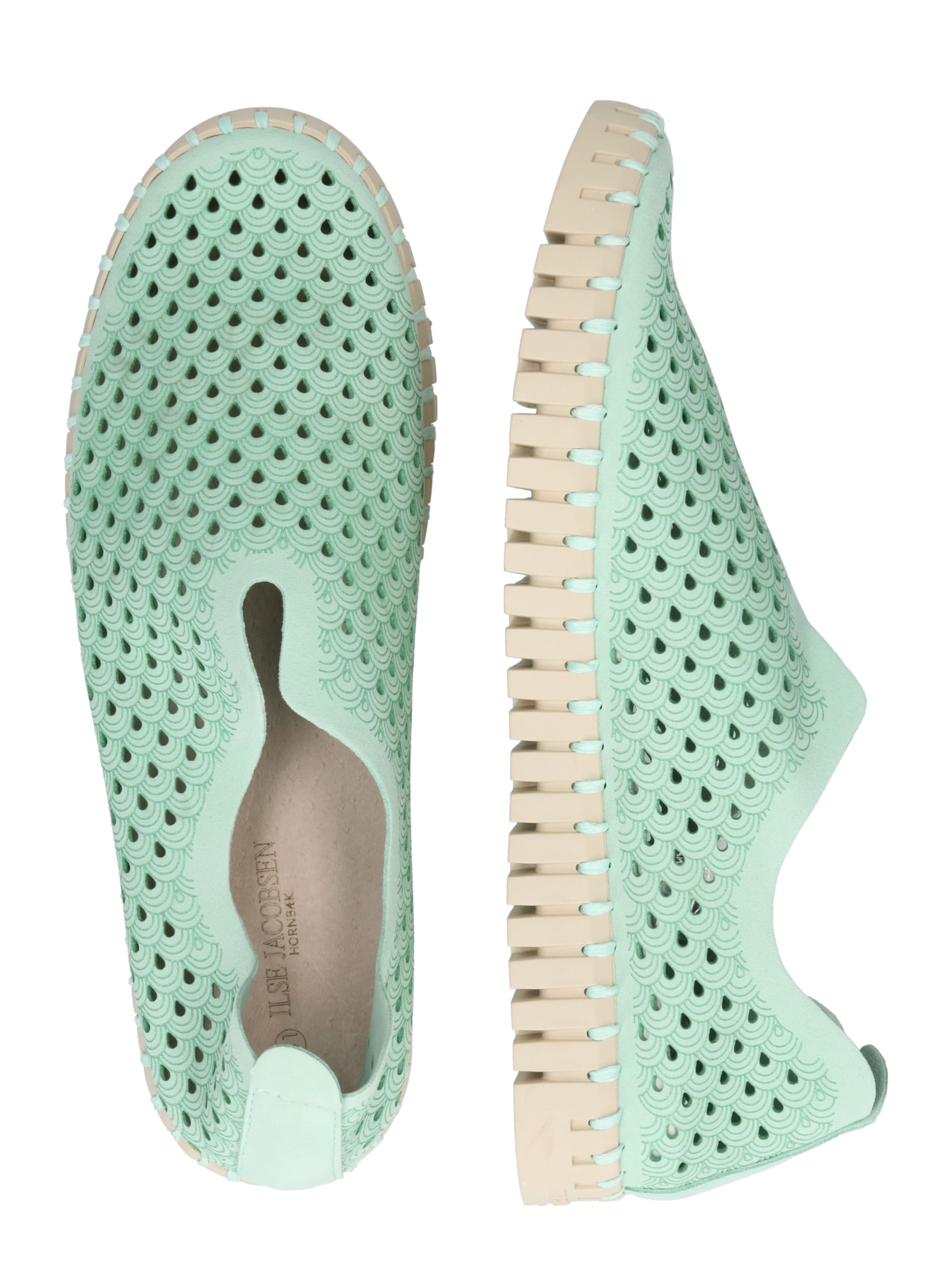 ILSE JACOBSEN Slip-on 'Tulip3275' in Groen