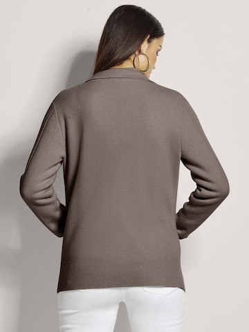 MADELEINE Gebreid vest in Bruin