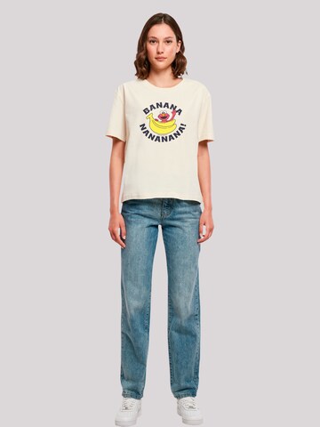 F4NT4STIC Shirt 'Sesamstraße Elmo Banana' in Beige