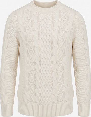 Pull-over Felix Hardy en blanc : devant
