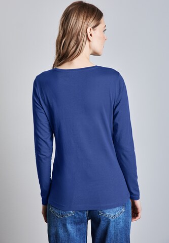 STREET ONE Basic Shirt in Blau