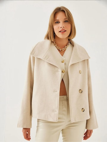 Bianco Lucci Tussenmantel in Beige: voorkant