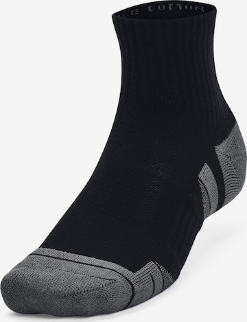 UNDER ARMOUR Athletic Socks in Black: front