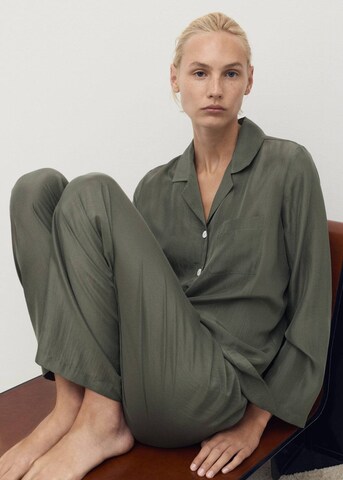 MANGO Pajama Shirt 'Habo' in Green
