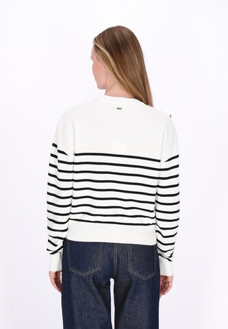 DreiMaster Maritim Pullover in Weiß