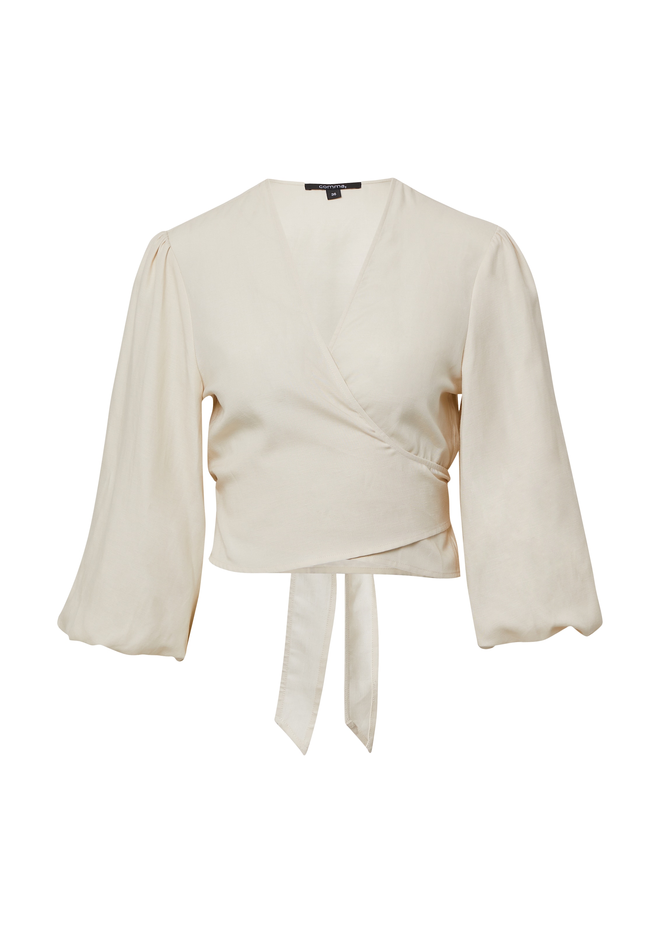 COMMA Bluse 'Comma x Füsun Lindner' in Beige: Vorderseite