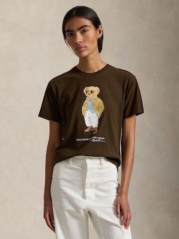 Maglietta di Polo Ralph Lauren in marrone: frontale