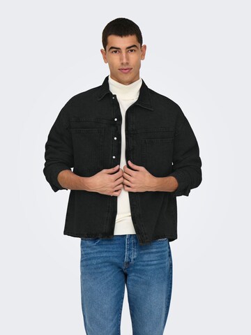 Giacca di mezza stagione 'ONSEmil' di Only & Sons in nero: frontale