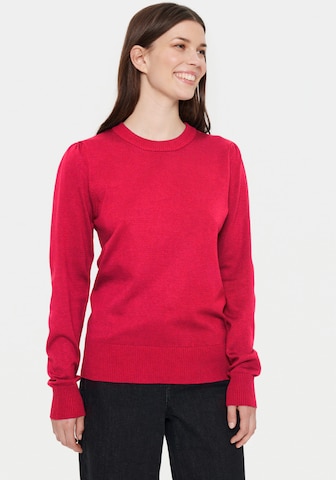 SAINT TROPEZ Pullover in Rot: predná strana