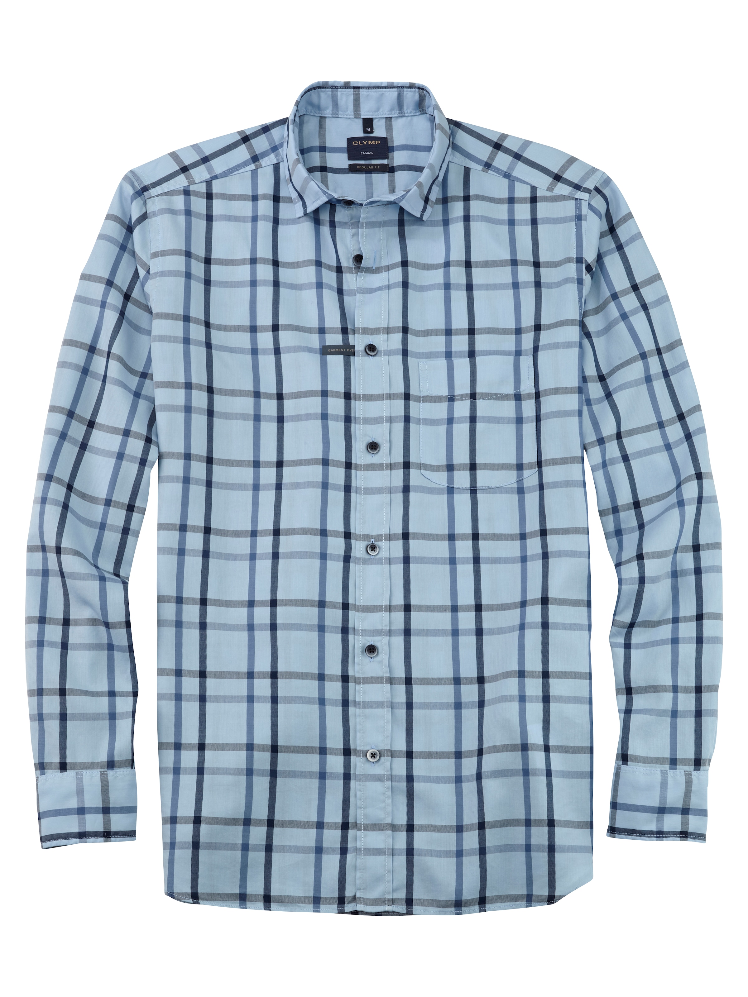 OLYMP Regular Fit Hemd in Blau: Vorderseite