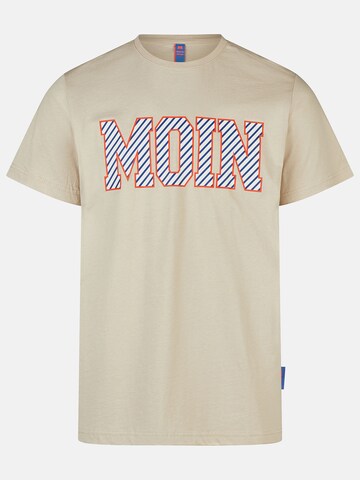 salzhaut T-Shirt 'Diek - Moin' in Beige: Vorderseite