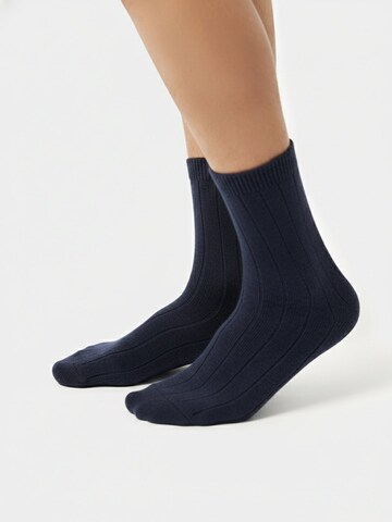 GOBI Cashmere Sockor i blå: framsida