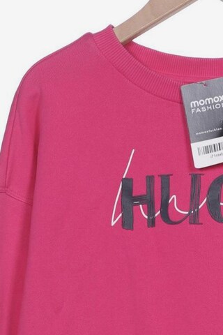 HUGO Sweatshirt & Zip-Up Hoodie in S in Pink