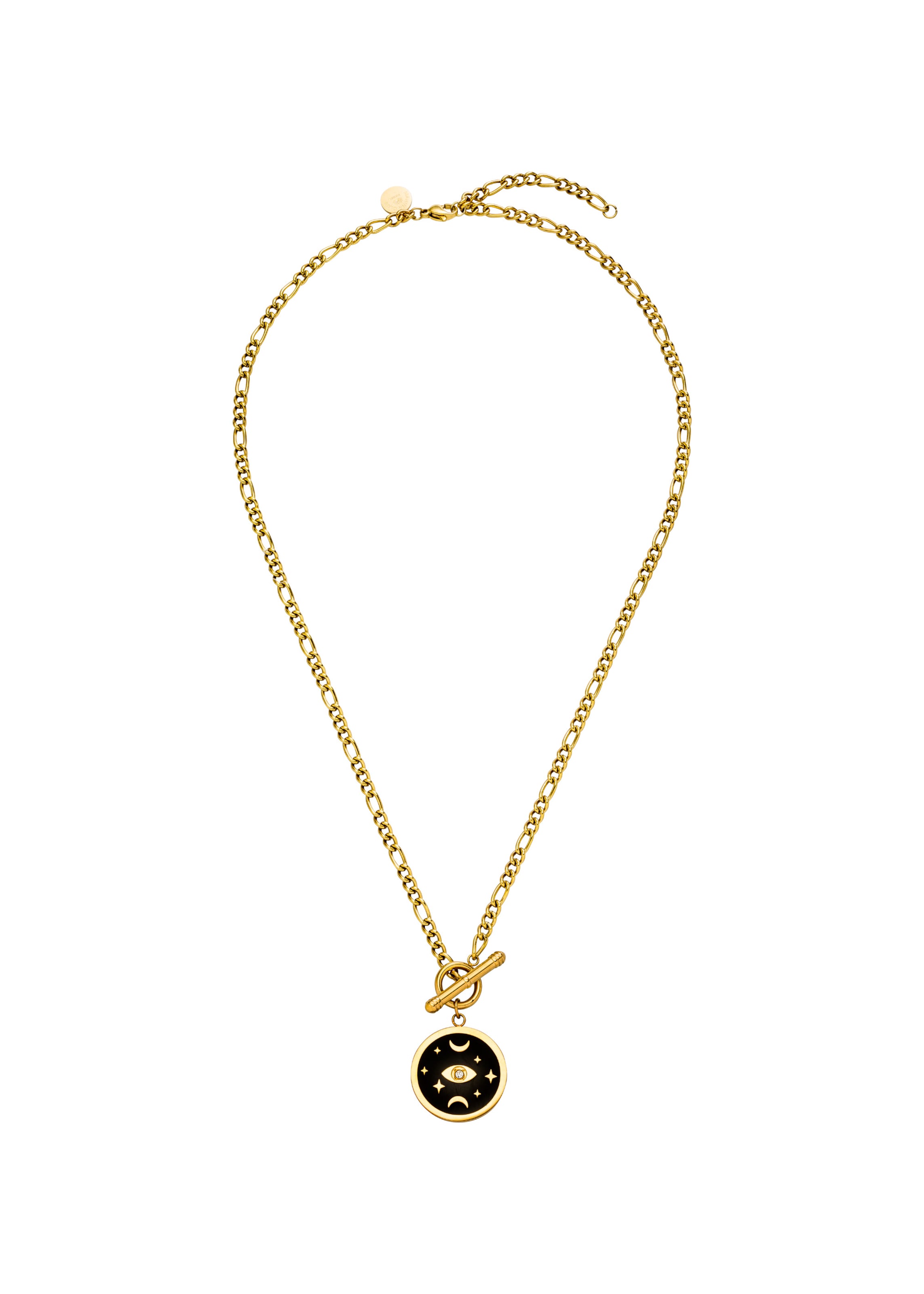 PURELEI Ketting 'Galaxy' in de kleur Goud / Zwart, Productweergave