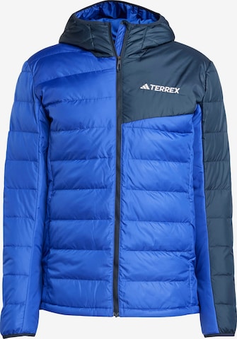ADIDAS TERREX - Chaqueta de montaña 'Multi Light Down Hooded' en azul: frente