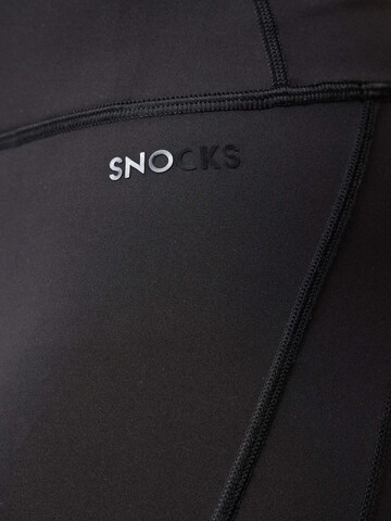 SNOCKS Skinny Sportbroek in Zwart