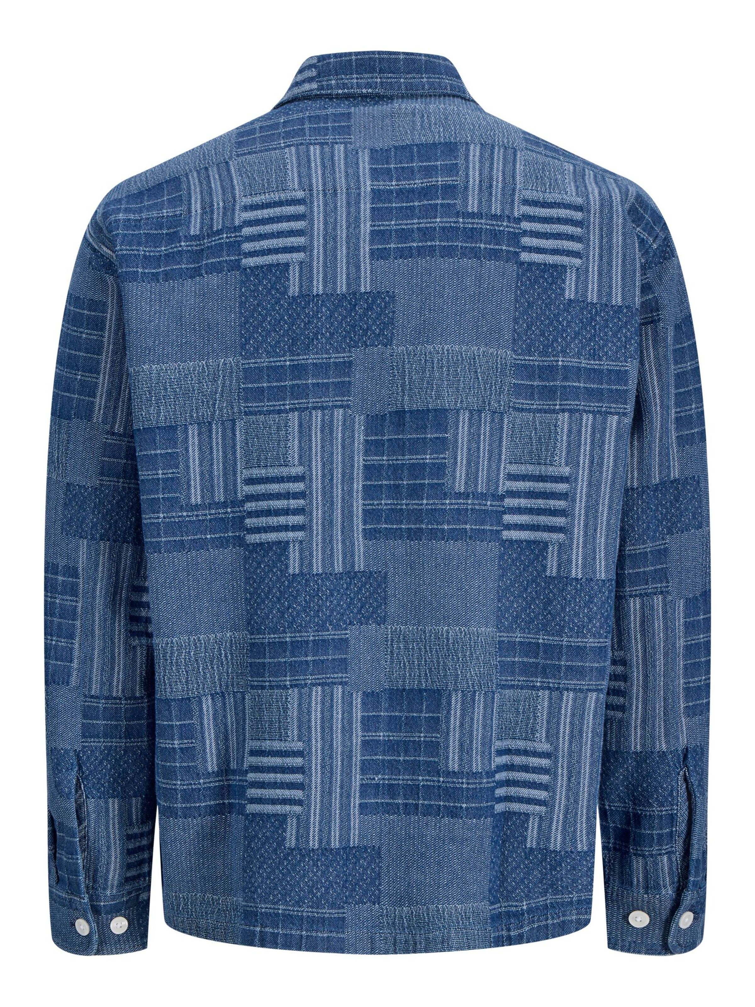 JACK & JONES Overhemd in de kleur Blauw / Blauw denim, Productweergave