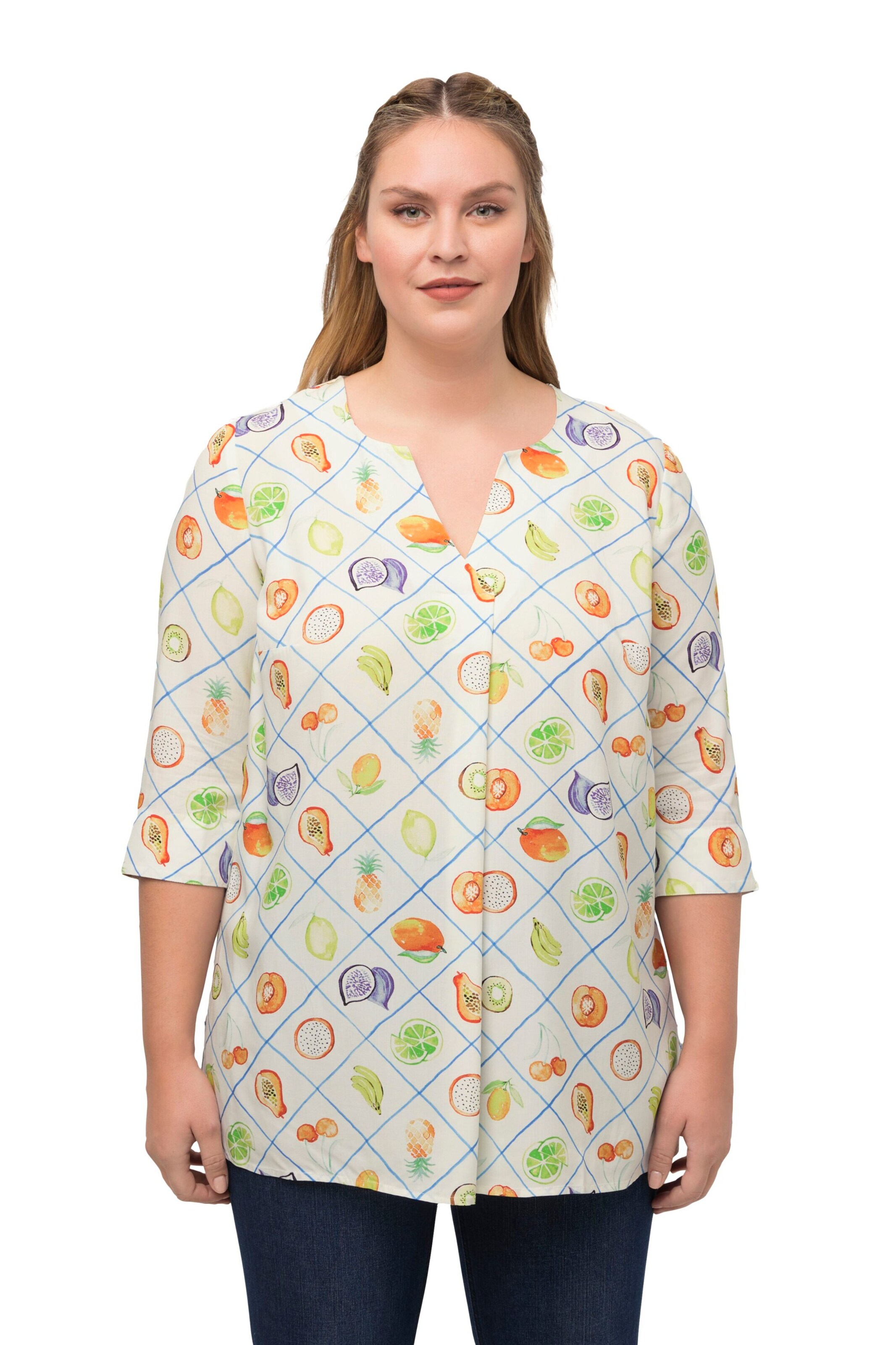 Ulla Popken Tuniek in Wit: voorkant