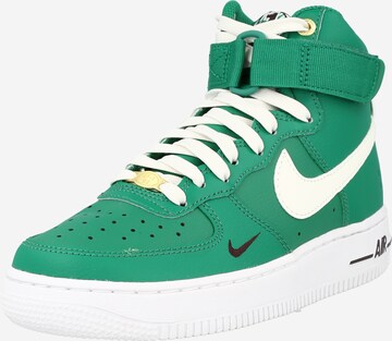 Nike Sportswear Trampki wysokie 'AIR FORCE 1 HI SE' w kolorze zielony: przód