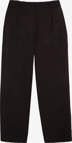 TOM TAILOR Regular Pleat-Front Pants in Black: front