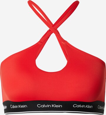 sarkans Calvin Klein Swimwear Bezvīļu Bikini augšdaļa 'Meta Legacy ': no priekšpuses