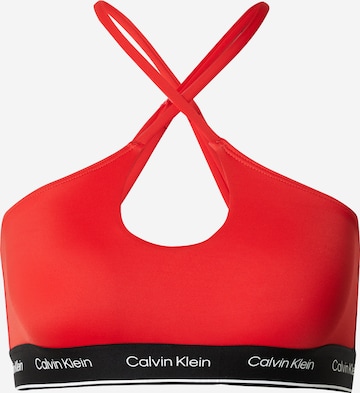 Calvin Klein Swimwear Bikinitop 'Meta Legacy ' in Rot: Vorderseite