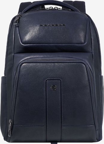 Piquadro Backpack 'Carl' in Blue: front