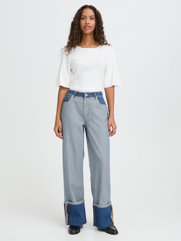 ICHI Широки крачоли Дънки 'MIANNA' в синьо