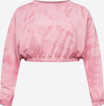 Public Desire Curve Sweatshirt in Pink: front