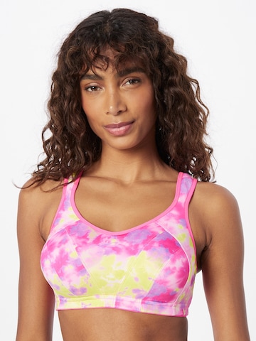 Bustier Soutien-gorge de sport SHOCK ABSORBER en rose : devant