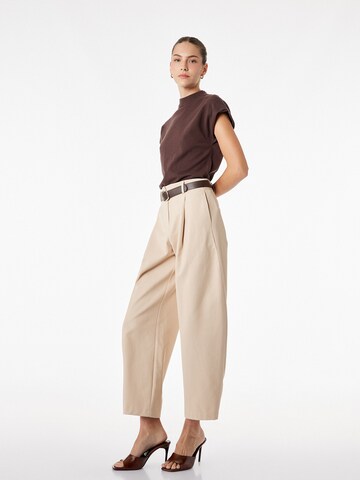 Koton Baggy Pleat-front trousers in Beige