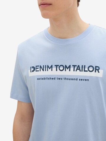 Tricou de la TOM TAILOR DENIM pe albastru